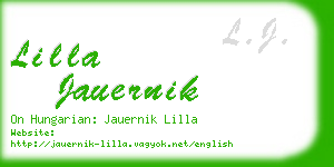 lilla jauernik business card